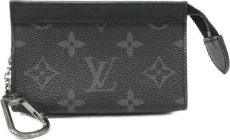 Louis Vuitton Black Coated Canvas Coin Purse/Coin Case (Pre-Owned)