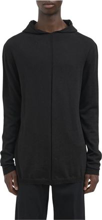 Rick Owens Maglia Oversized LS Hoodie - Heren - Hoodies - Zwart - M - Hoodies & sweatvesten