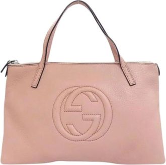 Gucci Pre-owned Handbags, female, Pink, Size: ONE SIZE Pre-owned Vintage Handbag