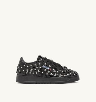 Autry MEDALIST LOW BLOOMING SNEAKERS IN PATENT LEATHER COLOR BLACK
