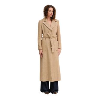 Fracomina Dames, Mantels, Beige, Maat: XL Wol