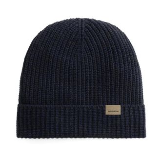 Woolrich Berretto in lana a coste - - Accessories - Uomo - Blu - ONE SIZE