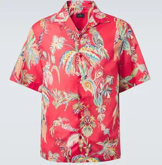 Etro Paisley cotton bowling shirt