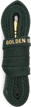 Golden Goose logo-print shoe laces - unisex - Polyester - 110 - Green