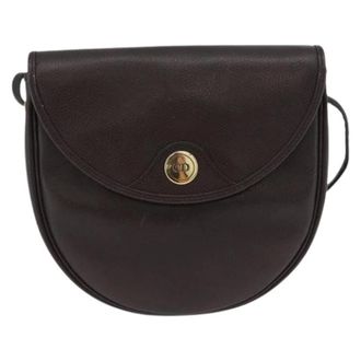 Dior Pre-owned Cross Body Bags, female, Brown, Size: ONE SIZE Pre-owned Vintage Logo Shoulder Bag