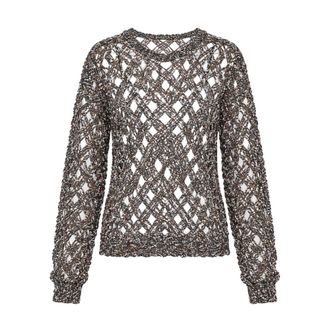 Dolce & Gabbana Maglieria Girocollo - - Knitwear - Donna - Grigio - S