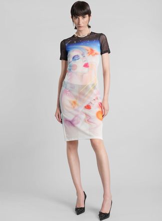 Casablanca Mini Dress In Multicolor Polyester