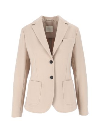 Circolo 1901 Slim-Fit Notch Lapel Fleece Blazer