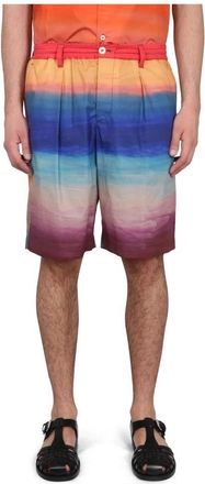 Marni Cotton Bermuda Shorts - Heren - Korte Broeken - Veelkleurig - M - Katoen - Korte Broeken