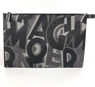 Ferragamo Leather Clutch Bag Pouch (Pre-Owned)