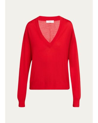 A.L.C. Nicole Wool V-Neck Sweater