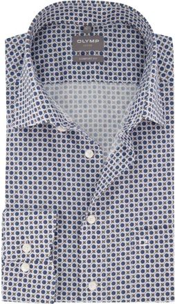 Olymp Olymp, Overhemden, Heren, Blauw, L, Katoen, Luxor Comfort Fit Shirt
