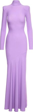 V:PM ATELIER Abito svasato a collo alto - Viola