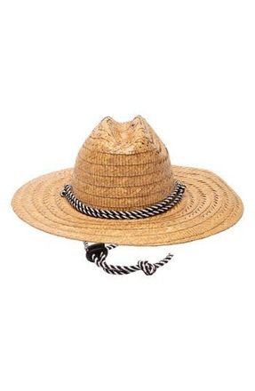 San Diego Hat Company Kwai Braided Straw Lifeguard Hat in Natural at Nordstrom Rack