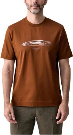 HUGO BOSS Hombre, Camisetas, Marr&oacute;n, Talla: M