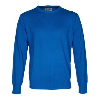 MC2 Saint Barth Round-neck Knitwear, male, Blue, L, Round-neck Knitwear