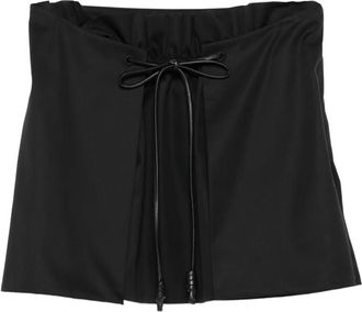 Loewe Minigonna con coulisse in vita - Nero