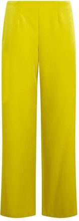 Philosophy di Lorenzo Serafini Rechte broek - Dames - Straight fit broeken - Geel - S - Polyester - Broeken