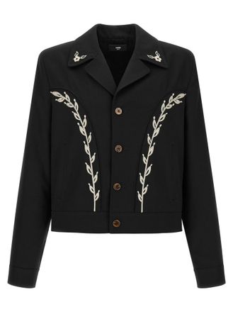 Amiri Black Shirt Collar Jacket