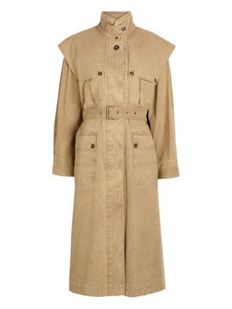 Isabel Marant belted pocket coat - Neutrals