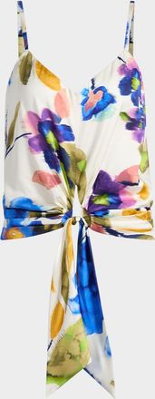 Ramy Brook Dellia Floral Sleeveless Blouse