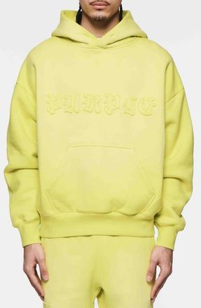 Purple Cotton Fleece Graphic Hoodie in Green at Nordstrom, Size Medium
