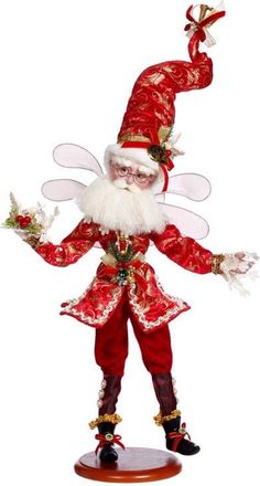 Mark Roberts 2 Turtle Doves Fairy On Base in Bright Red at Nordstrom