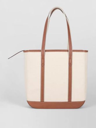 Ralph Lauren medium shoulder tote bag contrast trim