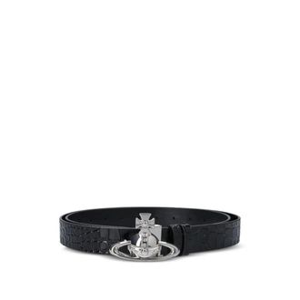 Vivienne Westwood Orb Buckle Belt - female - Vivienne Westwood - Belts - Black - S/M - Accessories
