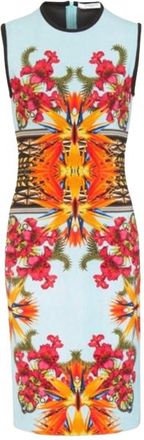 Givenchy Multicoloured Floral Knit Midi Dress Size S