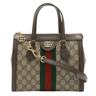 Gucci Pre-owned Vintage Canvas Shoulder Bag - Dames - Pre-owned - Bruin - Maat: ONE Size