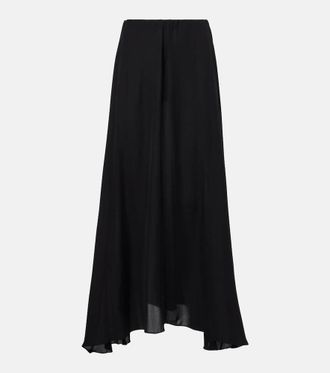 Wardrobe.NYC Flared silk maxi skirt