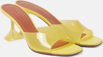 Amina Muaddi Lupita Glass 70 PVC mules