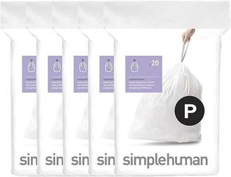 Simplehuman Code P Custom Fit Liners with Quick Dispense Packs in 100 Liners at Nordstrom, Size Refill
