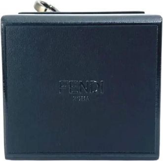 Fendi Vintage, unisex, Blauw, ONE Size, Leer, Pre-owned Keyring