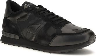 Valentino Garavani Mens Black Polyester Athletic Sneakers