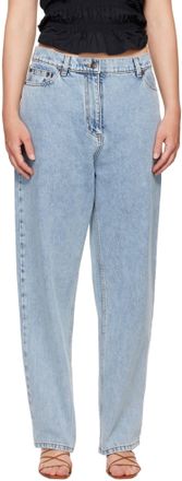 Magda Butrym Loose-Leg Jeans In Blue