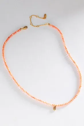 Anthropologie Beaded Icon Necklace