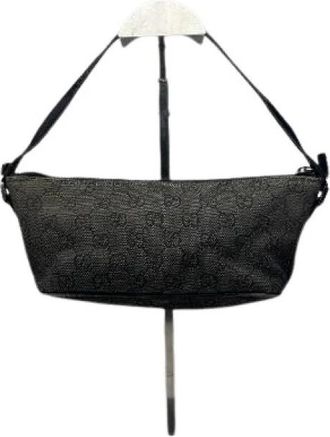 Gucci Pre-owned Vintage Schoudertas - Dames - Vintage Schoudertas - Zwart - ONE Size - Leer - Vintage