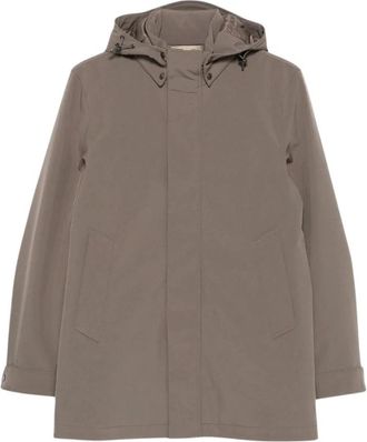 Woolrich Barrow Mac Softshell Jas - Heren - Parka Jassen - Grijs - S - Leer - Jassen