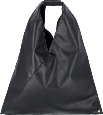 Maison Margiela Black Japanese Triangular Eco-Leather Tote Bag