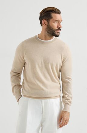 Brunello Cucinelli Cashmere sweater in Sand at Nordstrom, Size 62 It