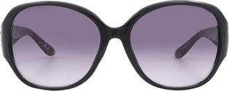 Guess Smoke Gradient Oval Ladies Sunglasses GF0284 01B 60