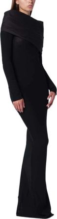 Entire studios Abito Lungo - Dames - Avondkleed - Zwart - XS - Kleedjes