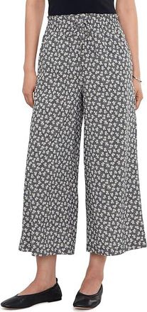 Toad&Co Sunkissed Wide Leg Crop Pants Womens Clothing Black And Salt Print : MD (US 8-10) 24.5, Elastane/Polyester