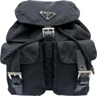 Prada Black Nylon Backpack (Pre-Owned)