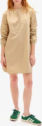 Clare Vivier St. Martin Poplin Shirtdress in Khaki at Nordstrom Rack, Size Xx-Large