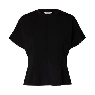 Selected T-Hemden - Dames - Tops - Zwart - Maat: S