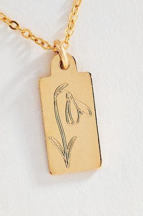 Set & Stones Tawney Birth Flower Necklace