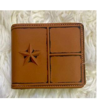 Montana West Mens Genuine Leather Lone Star Rfid Bi-Fold Wallet In Brown